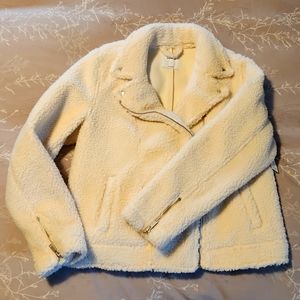 Cream Old Navy zip Up Jacket